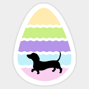 Easter Egg Dachshund Sticker